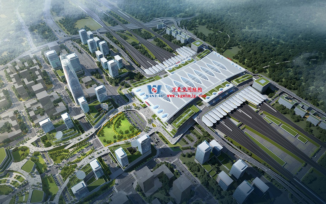 重慶東站站房正在加速建設(shè)，全力繪就項(xiàng)目新篇章