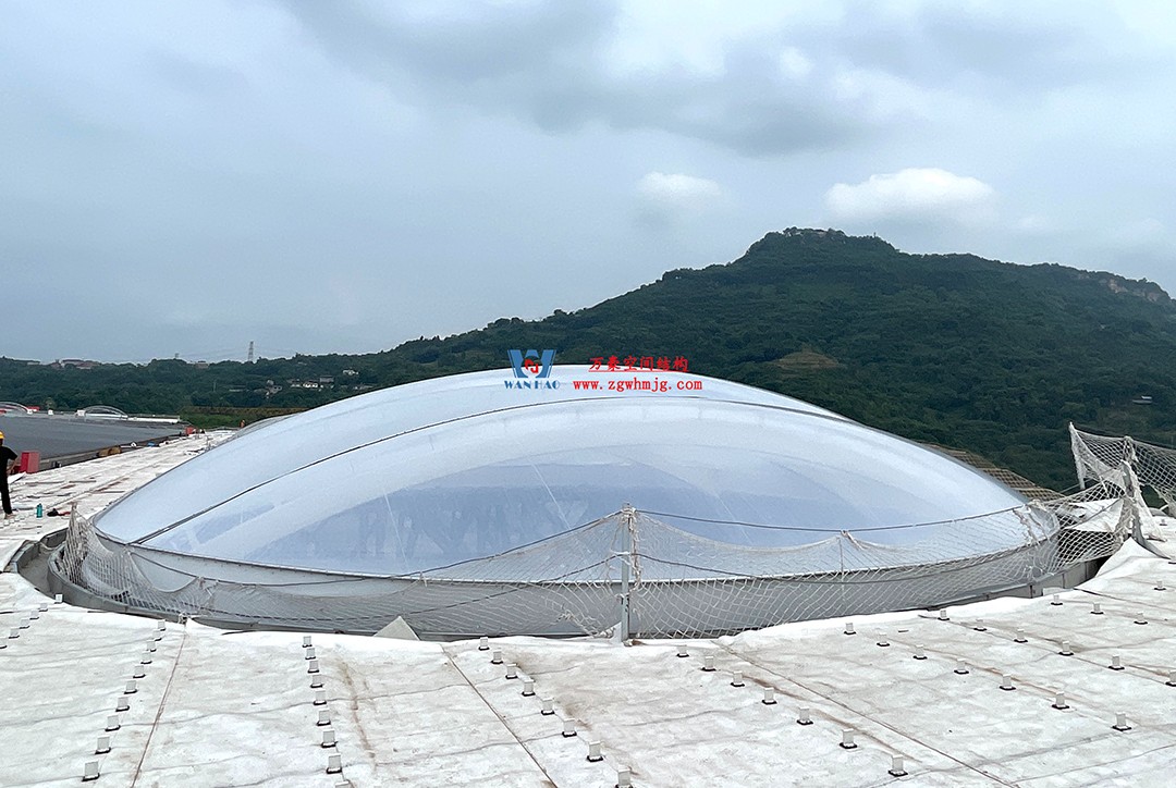 提檔提速，ETFE氣枕膜結構天窗正在火熱施工安裝中