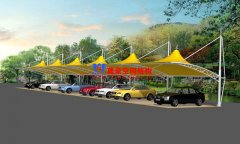 膜結(jié)構(gòu)車棚支撐柱原料該如何選擇，有哪些事項需要注意？