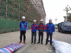 汕尾市體育中心（一期）工程田徑場膜結(jié)構(gòu)項(xiàng)目進(jìn)入膜布安裝階段